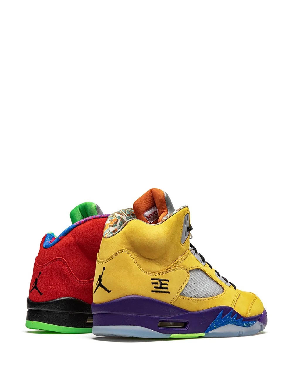 Jordan Men’s High-Top Sneakers in Yellow, Red, Purple, Green